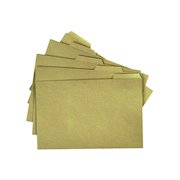 Q-Connect Kraft Tabbed Folder 170gsm Foolscap Buff (100 Pack) KF01578