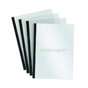 Q-Connect A4 5mm Slide Binder and Cover Set Black (20 Pack) KF01926