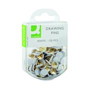 Q-Connect Drawing Pins White (1200 Pack) KF02019Q