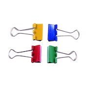 Q-Connect Foldback Clip 24mm Assorted (10 Pack) KF03652