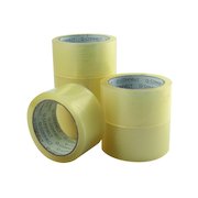 Q-Connect Low Noise Polypropylene Packaging Tape 50mmx66m Clear (6 Pack) KF04382