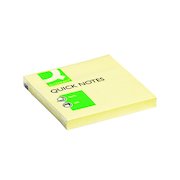 Q-Connect Quick Notes 76 x 76mm Yellow (12 Pack) KF10502