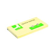 Q-Connect Quick Notes 76 x 127mm Yellow (12 Pack) KF10503