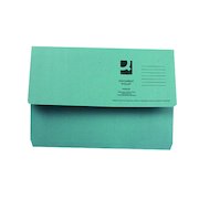 Q-Connect Document Wallet Foolscap Blue (50 Pack) KF23011