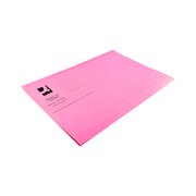 Q-Connect Square Cut Folder Lightweight 180gsm Foolscap Pink (100 Pack) KF26029