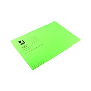 Q-Connect Square Cut Folder Lightweight 180gsm Foolscap Green (100 Pack) KF26031