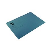 Q-Connect Square Cut Folder Lightweight 180gsm Foolscap Blue (100 Pack) KF26033