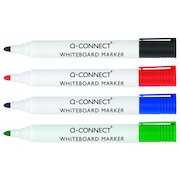 Q-Connect Drywipe Marker Pen Assorted (4 Pack) KF26038