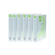 Q-Connect Presentation 25mm 2D Ring Binder A4 White (6 Pack) KF72645