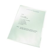 Leitz Recycle Cut Flush Folders A4 Clear (100 Pack) 40011003