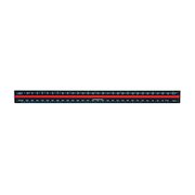 Linex Tri-Scale Ruler 30cm Aluminium Black H382