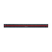 Linex Tri-Scale Ruler 30cm Aluminium Black H382