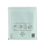 Mail Lite Bubble Lined Postal Bag Size E/2 220x260mm White  (100 Pack) MLW E/2