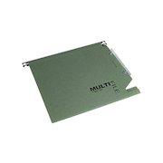 Rexel Multifile 15mm Lateral File Manilla 150 Sheet Green (50 Pack) 78080