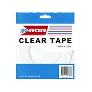 GoSecure Small Tape 19mmx33m Clear (12 Pack) PB02298