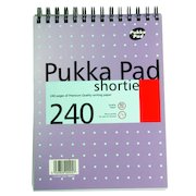 Pukka Pad Ruled Wirebound Metallic Shortie Notebook 240 Pages A5 (3 Pack) SM024