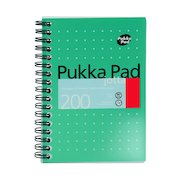 Pukka Pad Ruled Wirebound Mettalic Jotta Notepad 200 Pages A6 (3 Pack) JM036