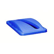 Rubbermaid Slim Jim Bin Lid Paper Blue 2703/R001091