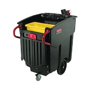 Rubbermaid Mega Brute Mobile Waste Collector 450 Litre Black 9W71-00-BLA
