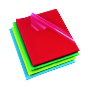Rexel Cut Flush Folders Polypropylene A4 Assorted (100 Pack) 12216AS