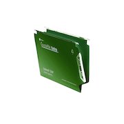 Rexel Crystalfile Extra 15mm Lateral File 150 Sheet Green (25 Pack) 3000121