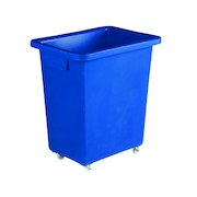 Bottle Skip 580X410X700mm 4X50mm Swivel Blue 328218