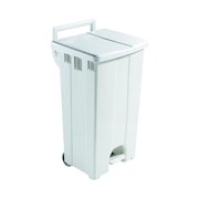 Plastic Pedal Bin With Lid 90L Grey 357001