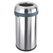 Open Top Bullet Bin 60L Silver 380856