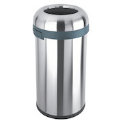 Open Top Bullet Bin 60L Silver 380856