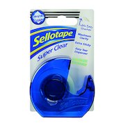 Sellotape Super Clear Tape and Dispenser 18mmx15m (7 Pack) 1766006