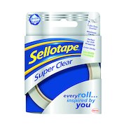 Sellotape Super Clear Tape 24mm x 50m (6 Pack) 1569087
