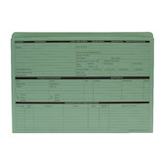 Custom Forms Personnel Wallet Green (50 Pack) PWG01