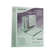 Snopake Executive Presentation 4D-Ring A4 Binder Clear 13386