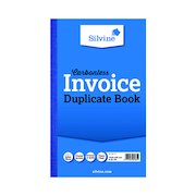 Silvine Carbonless Duplicate Invoice Book 210x127mm (6 Pack) 711-T
