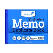 Silvine Carbonless Duplicate Memo Book 102x127mm (12 Pack) 703-T