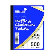 Cloakroom and Raffle Tickets 1-500 (12 Pack) CRT500