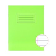 Silvine Exercise Book 229 x 178mm Ruled with Margin Green (10 Pack) EX102