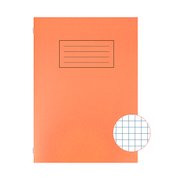 Silvine Exercise Book A4 5mm Squares Orange (10 Pack) EX113