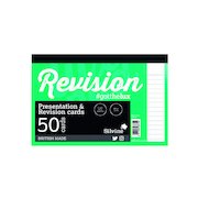 Silvine 50 Revision Notecard Pad Lined White (20 Pack) CR50