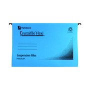 Rexel Crystalfile Flexi Standard Foolscap Blue (50 Pack) 3000041