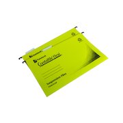 Rexel Crystalfile Flexi Standard Foolscap Yellow (50 Pack) 3000043