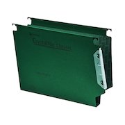 Rexel Crystalfile Classic 30mm Lateral File 300 Sheet Green (25 Pack) 3000109