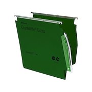 Rexel CrystalFile Extra 15mm Lateral File 150 Sheet Green (25 Pack) 70637