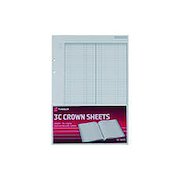 Rexel Crown 3C F1 Double Ledger Refill Sheets (100 Pack) 75841
