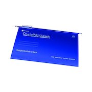 Rexel Crystalfile Classic 15mm Suspension File Foolscap Blue (50 Pack) 78145