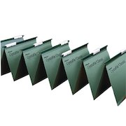 Rexel Crystalfile Linked Suspension File Foolscap Green (50 Pack) 78650