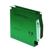 Rexel CrystalFile Classic 30mm Lateral File Manilla 300 Sheet Green (50 Pack) 78654