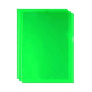 Green Cut Flush Folders (100 Pack) WX01488