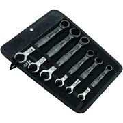 Wera 6 Piece Metric Joker Combination Ratchet & Double Open-end Spanner Set