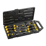 Stanley 10 Pce Cushion Grip Screwdriver Set Flat/Pozi